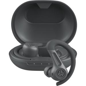 imageJLab JBuds Sport ANC 4 True Wireless Bluetooth Earbuds  Charging Case Graphite Swipe  Touch Controls Hybrid Active Noise Cancelation Multipoint Connect Customized Settings AppGraphite