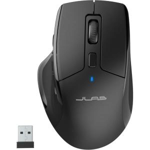 imageJLab JBuds Wireless Mouse Connect Via Bluetooth or USB Wireless Dongle MultiDevice Toggle Up to Three Devices Custom User Profiles Adjustable Tracking FullSize Rechargeable 1 Pack1 Pack