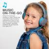 imageJLab JBuddies Studio OnEar Kids Wired Headphones Toddler Headphones Kid Safe Studio Volume Safe Volume Limiter Folding Adjustable Noise Isolation with Mic Dark PinkGraphite  Blue