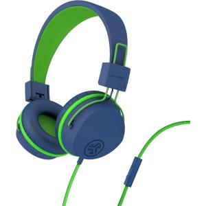 imageJLab JBuddies Studio OnEar Kids Wired Headphones Toddler Headphones Kid Safe Studio Volume Safe Volume Limiter Folding Adjustable Noise Isolation with Mic Dark PinkBlueGreen