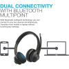 imageJLab Go Work Wireless Bluetooth or Wired Office Headphones with Boom Mic Headset RenewedOnEar