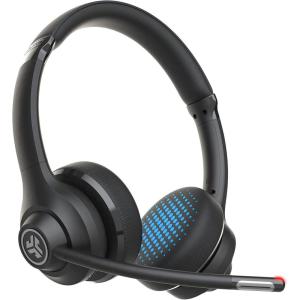 imageJLab Go Work Wireless Bluetooth or Wired Office Headphones with Boom Mic Headset RenewedOnEar
