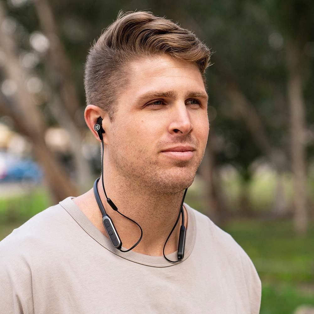 imageJLab Epic ANC Earbuds Active Noise Canceling Be Aware Audio Bluetooth 5 25 Hour Battery Life IP54 Sweat Resistant Universal Music Control Bluetooth Headphones Black