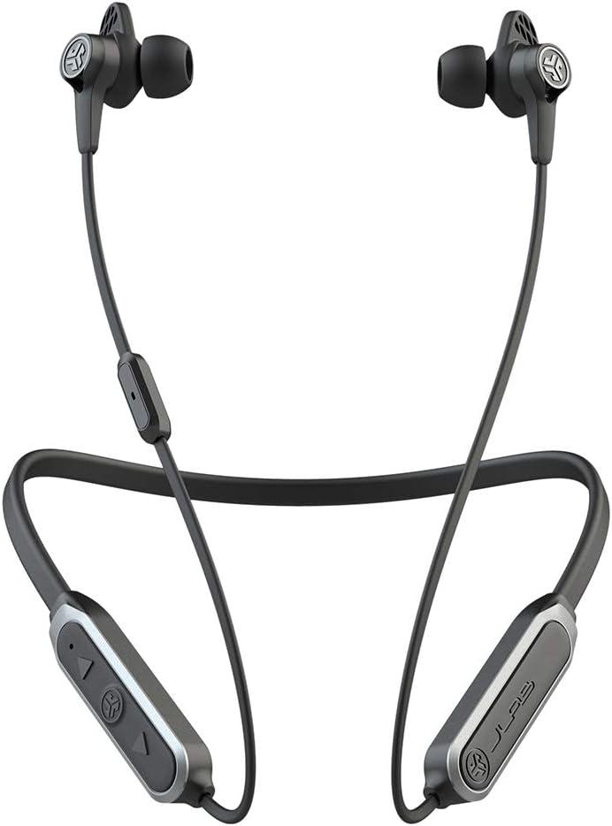 imageJLab Epic ANC Earbuds Active Noise Canceling Be Aware Audio Bluetooth 5 25 Hour Battery Life IP54 Sweat Resistant Universal Music Control Bluetooth Headphones Black