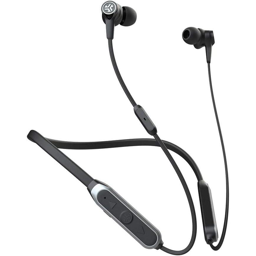 imageJLab Epic ANC Earbuds Active Noise Canceling Be Aware Audio Bluetooth 5 25 Hour Battery Life IP54 Sweat Resistant Universal Music Control Bluetooth Headphones Black
