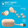 imageJLab Go Air Tones True Wireless Earbuds Designed with Auto On and Connect Touch Controls 32 Hours Bluetooth Playtime EQ3 Sound and Dual Connect Natural Earthtone Color 474 C