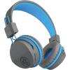 imageJLab JBuddies Studio Wireless OnEar Kids Headphones GraphiteBlue 13 Hour Battery Life Studio Volume Safe Volume Limiter Folding Adjustable Noise Isolation with Mic