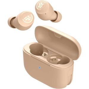 imageJLab Go Air Tones True Wireless Earbuds Designed with Auto On and Connect Touch Controls 32 Hours Bluetooth Playtime EQ3 Sound and Dual Connect Natural Earthtone Color 474 C
