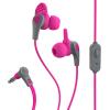 imageJLab JBuds Pro Signature Earbuds Pink Titanium 10mm Drivers Music Controls Universal Mic Custom Fit with Cush Fins