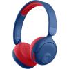 imageJLab JBuddies ANC 2 in 1 Wireless  Wired Kids Headphones Active Noise Canceling and Be Aware Modes Safe Volume Settings 50 Hours Playtime Adjustable BlueRedBlue  Red