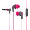 imageJLab JBuds Pro Signature Earbuds Pink Titanium 10mm Drivers Music Controls Universal Mic Custom Fit with Cush Fins