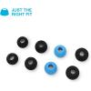 imageJLab Cloud Foam Mnemonic Earbud Tips 4 Pairs of Custom Fit Universal Tips Memory Cloud Foam BlackBlue