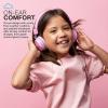 imageJLab JBuddies Studio OnEar Kids Wired Headphones Toddler Headphones Kid Safe Studio Volume Safe Volume Limiter Folding Adjustable Noise Isolation with Mic PinkPink