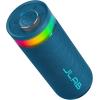 imageJLab Go Party Portable Bluetooth Speaker Midnight Black 10 Watts of Power 16 Hours of Playtime IP56 Waterproofing Customizable RGB LED Lighting Lab Sync Up to 100 Speakers Custom Sound inAppNavy