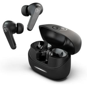 imageJLab JBuds Pods ANC True Wireless Bluetooth Earbuds Hybrid Active Noise Canceling 56 Hours Playtime Clear calls Custom Sound via App Wireless Charging Bluetooth Multipoint Be Aware Mode MauveBlack