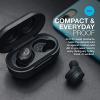 imageJLAB Audio Jbuds Air True Wireless Signature Bluetooth Earbuds Charging Case Black IP55 Sweat Resistance Bluetooth 50 Connection RenewedAir