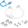imageJLAB JBuds Pro Bluetooth Wireless Earbuds White amp Grey EBPRORWHT123 inEar