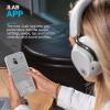 imageJLab Epic Lux Lab Edition ANC Wireless Headphones Cloud White 90 Hours of Playtime Adaptive ANC amp Be Aware Mode HiRes Audio Lab Spatial Audio Wireless Charging Bluetooth Multipoint  LabShareCloud White