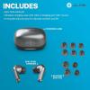 imageJLab Epic Pods ANC True Wireless Bluetooth Earbuds Hybrid Dual Driver System Knowles Balanced Armature Adaptive Noise Canceling 56 Hours Playtime Custom Sound via App Wireless Charging Black