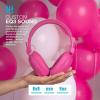 imageJLab Studio Pro Bluetooth Wireless OverEar Headphones 50 Hour Bluetooth 5 Playtime EQ3 Sound UltraPlush Faux Leather amp Cloud Foam Cushions Track and Volume Controls Pink