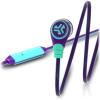 imageJLab Audio Diego inEar Earbud  10mm Neodymium Micro Driver  TangleFree Flat Cable  YConnector with 35mm Audio Jack  Builtin Microphone  PurpleTealPurpleTeal