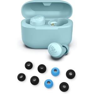 imageJLab Go Air Pop True Wireless Bluetooth Earbuds in Light Blue Plus Cloud Foam Mnemonic Earbud Tips
