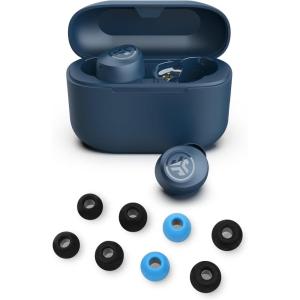 imageJLab Go Air Pop True Wireless Bluetooth Earbuds in Navy Blue Plus Cloud Foam Mnemonic Earbud Tips