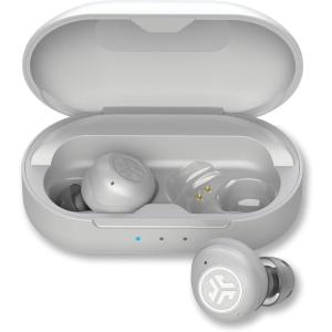 imageJLab Hear OTC Hearing Aid amp Earbuds Beige Traditional Earbud Fit Four Preset Hearing Modes inEar Detection and Builtin Feedback Suppression Independent Volume Control and Touch ControlsCloud White