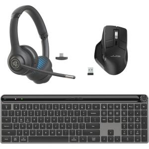 imageJLab Work Bundle Go Work 2 Headset Epic Wireless Keyboard and Epic Wireless Mouse