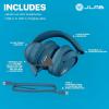 imageJLab JBuds Lux ANC Wireless Headphones Limited Edition Navy Hybrid Active Noise Cancelling Customizable Sound Spatial Audio Compatible Premium OverEar Bluetooth Headset