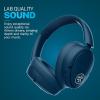 imageJLab JBuds Lux ANC Wireless Headphones Limited Edition Navy Hybrid Active Noise Cancelling Customizable Sound Spatial Audio Compatible Premium OverEar Bluetooth Headset