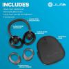 imageJLab JBuds Open Wireless Headphones  OpenEar Comfortable AllDay Fit 24 Hour Playtime Immersive Sound Bluetooth Headphones with App Control WhiteBlack