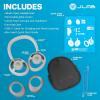 imageJLab JBuds Open Wireless Headphones  OpenEar Comfortable AllDay Fit 24 Hour Playtime Immersive Sound Bluetooth Headphones with App Control WhiteWhite