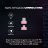 image:imageJLab Nightfall Wireless Gaming Headset Pink AllNight Comfort 50mm Drivers and Sound Isolating Inner Shelf FliptoMute Rotating Mic Dual Wireless Connections Customize Options with The Lab App