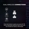image:imageJLab Nightfall Wireless Gaming Headset White AllNight Comfort 50mm Drivers and Sound Isolating Inner Shelf FliptoMute Rotating Mic Dual Wireless Connections Customize Options with The Lab App
