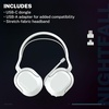 image:imageJLab Nightfall Wireless Gaming Headset White AllNight Comfort 50mm Drivers and Sound Isolating Inner Shelf FliptoMute Rotating Mic Dual Wireless Connections Customize Options with The Lab App