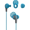 image:imageJLab JBuds Pro Signature Earbuds Titanium 10mm Drivers Music Controls Universal Mic Custom Fit with Cush Fins Blue Sky